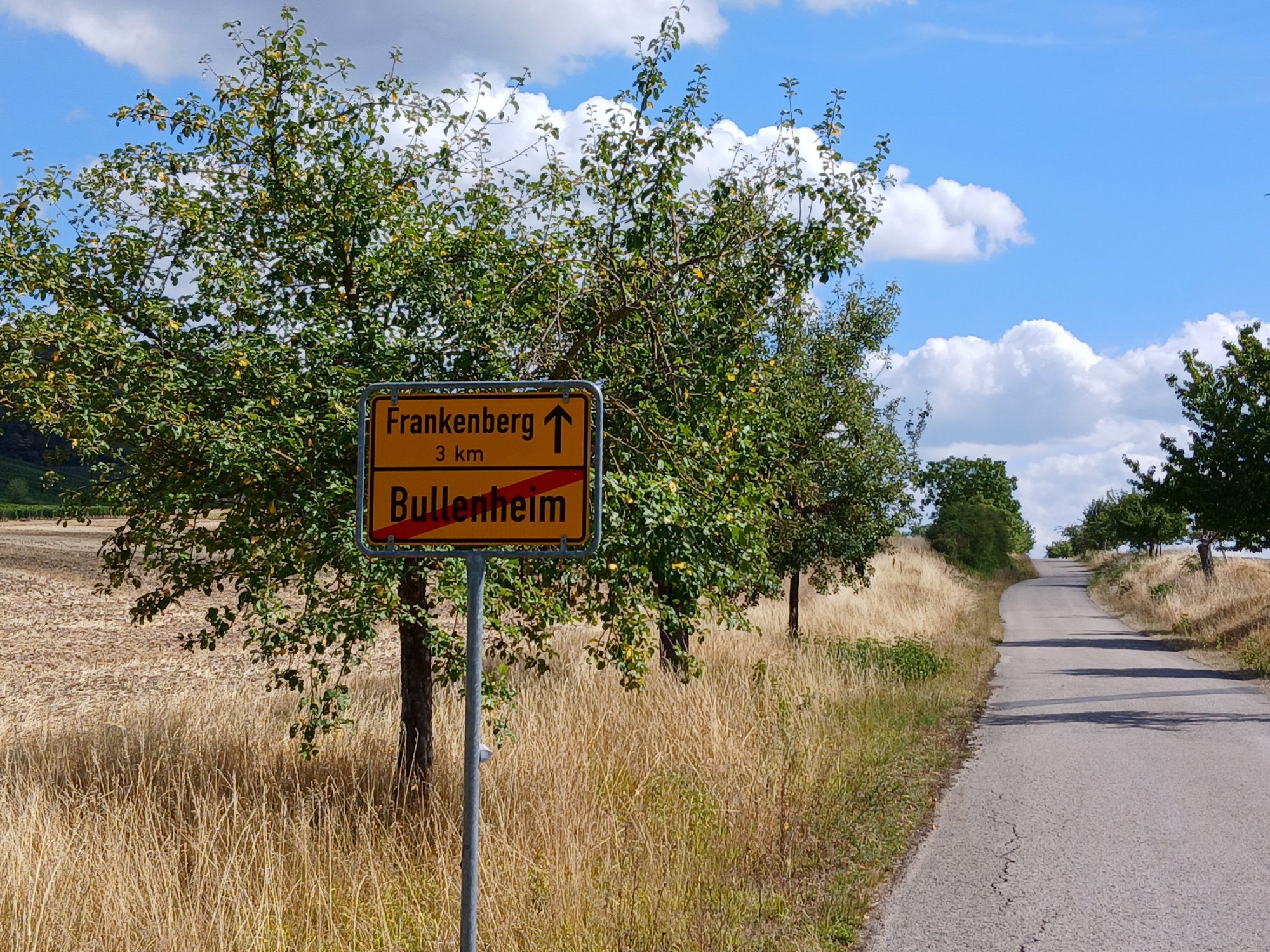 Straße zum Frankenberg
