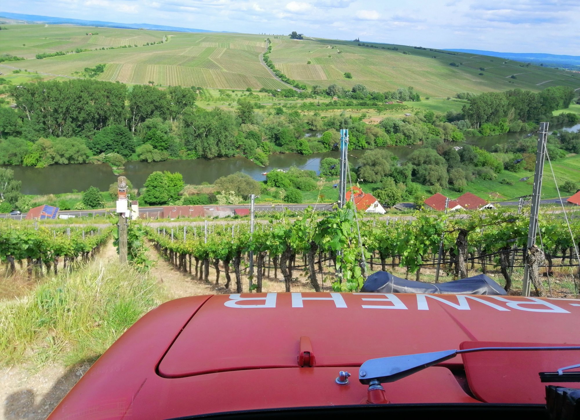 unterwegs in den Weinbergen